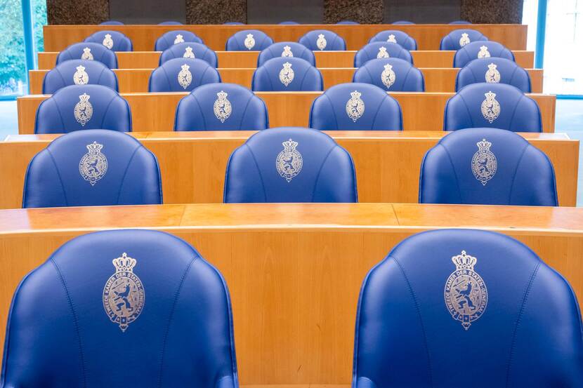 Blauwe zetels in de Tweede Kamer
